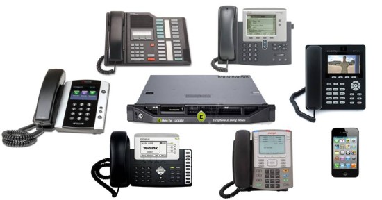 Example phone options for VoIP